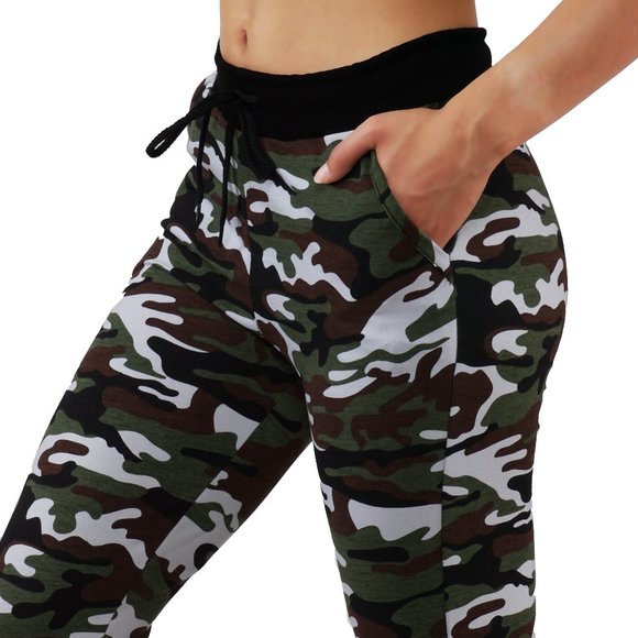 Fit Division Pants - Camouflage Joggers Sweatpants with Pockets